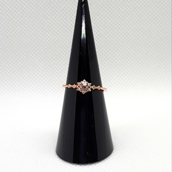 18K Rose Gold Plated 925 Sterling Silver Ring - Picture 3 of 11